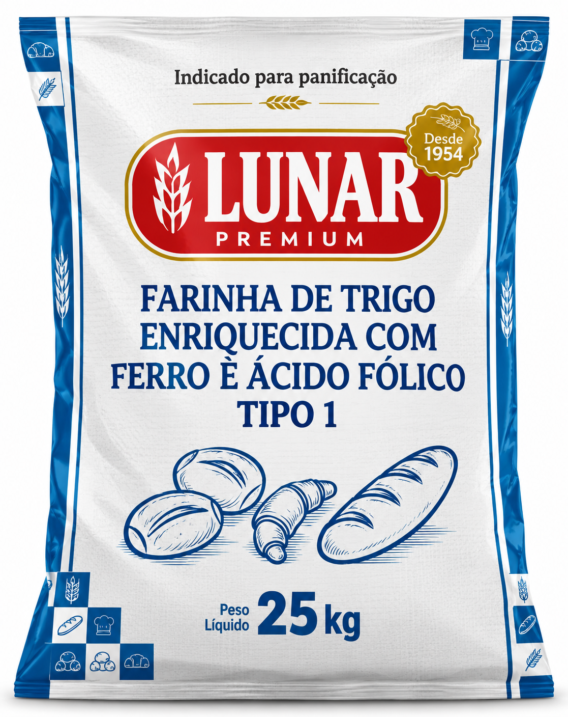 Farinha Lunar Premium 25 kg Tipo 1