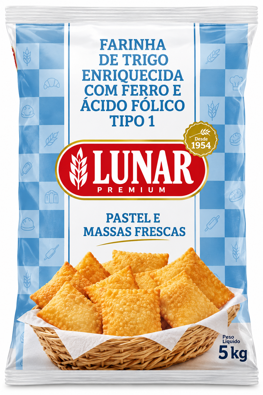 Farinha Lunar Pro Mix Pastel/Massas 5 kg