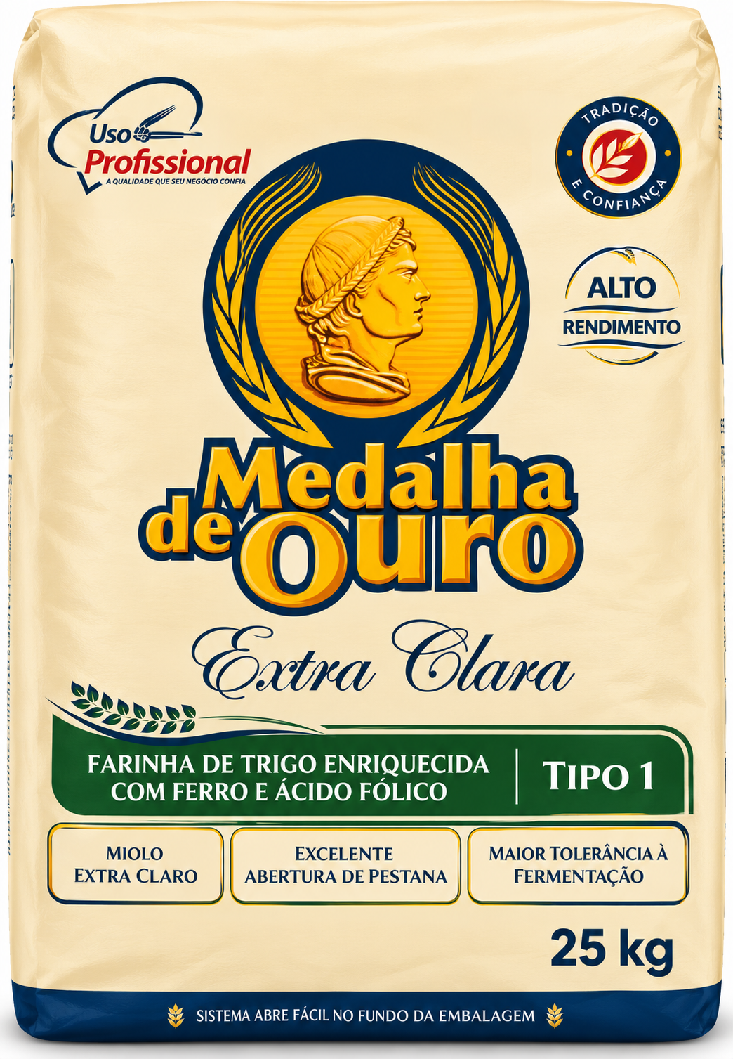 Farinha De Trigo Medalha De Ouro Extra Clara 25 kg